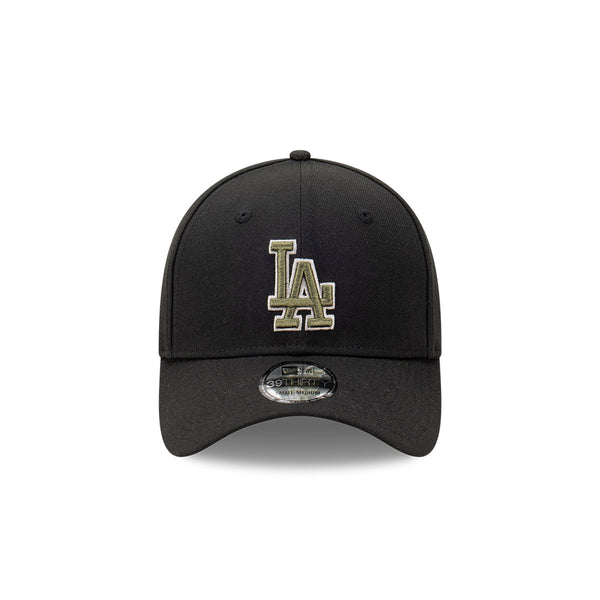 Los Angeles Dodgers Seasonal Black 39THIRTY Stretch Fit