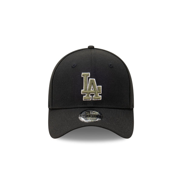 Los Angeles Dodgers Black 39THIRTY Stretch Fit