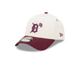 Detroit Tigers Two-Tone Chrome White and Wine Paisley 9FORTY A-Frame Snapback