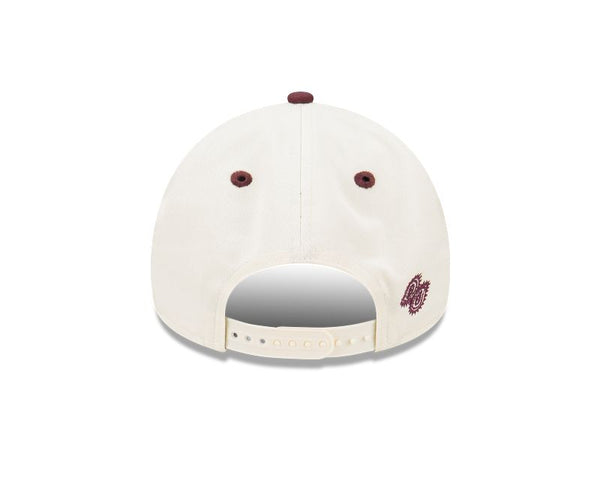 Los Angeles Dodgers Two-Tone Chrome White and Wine Paisley 9FORTY A-Frame Snapback