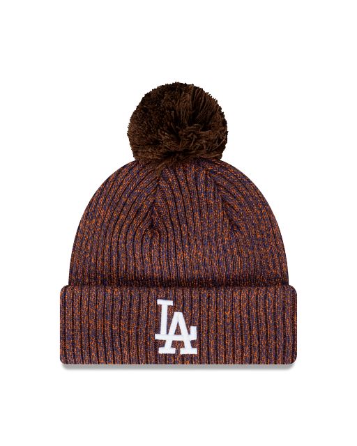 Los Angeles Dodgers Walnut Speckle Cuff Beanie Hat New Era Cap Australia