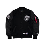 Las Vegas Raiders Alpha Industries x NFL MA-1 Varsity Jacket