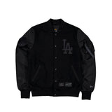 Los Angeles Dodgers Alpha Industries x MLB MA-1 Black on Black Varsity Jacket