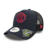 Manchester United Seasonal Repreve Black 9FORTY A-Frame Trucker