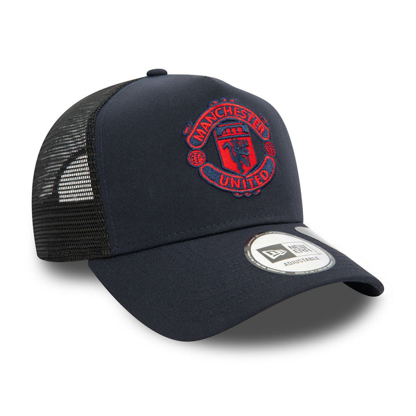 Manchester United Seasonal Repreve Black 9FORTY A-Frame Trucker