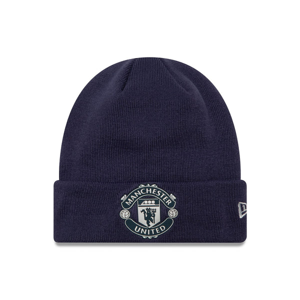 Manchester United Rubber Woven Navy BEANIE