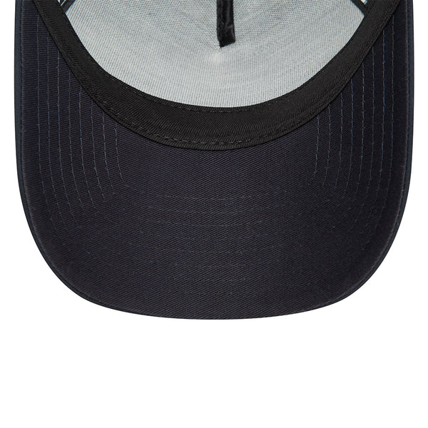 Manchester United Rubber Woven Navy 9FORTY A-Frame Trucker