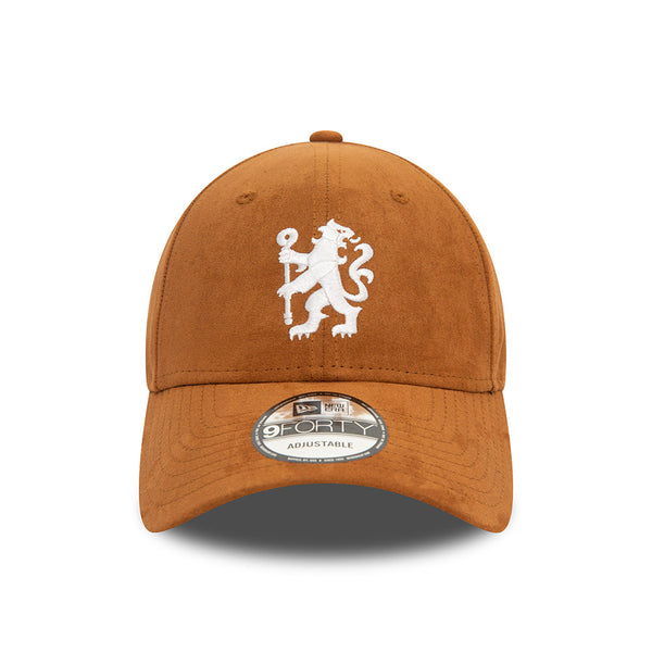 Chelsea FC Faux Suede Dark Brown 9FORTY Adjustable