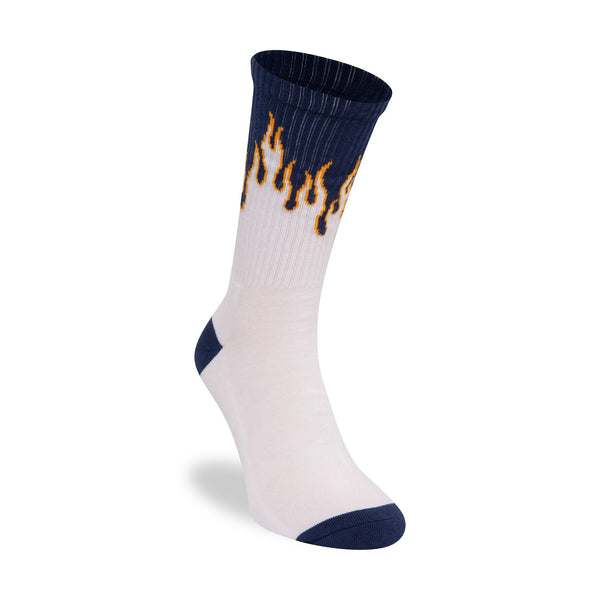 New Era Flame White Crew Sock