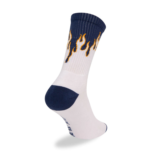 New Era Flame White Crew Sock