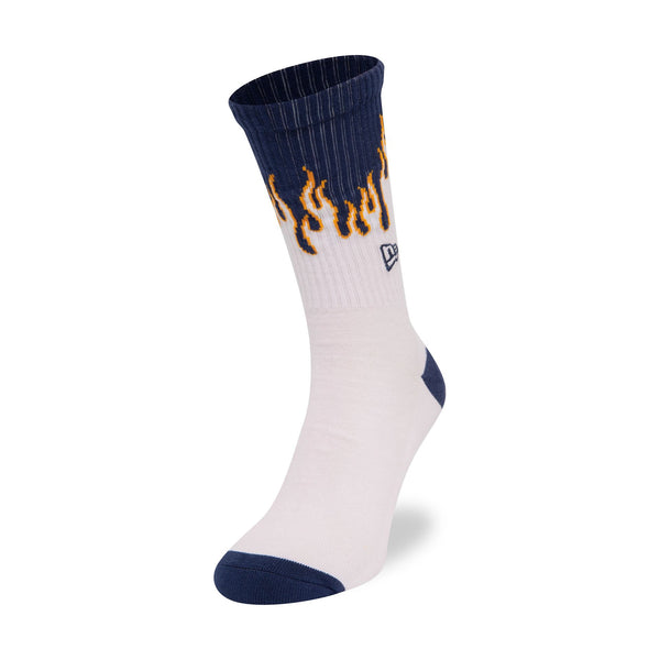 New Era Flame White Crew Sock