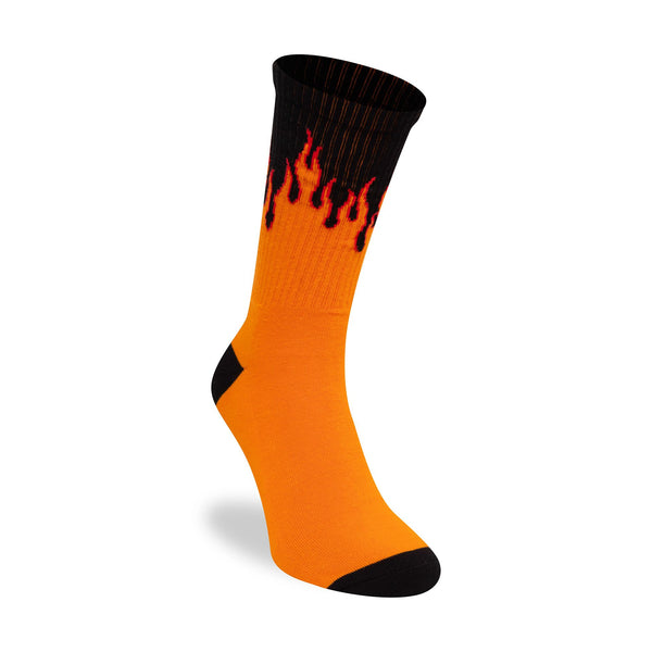 New Era Flame Orange Crew Sock