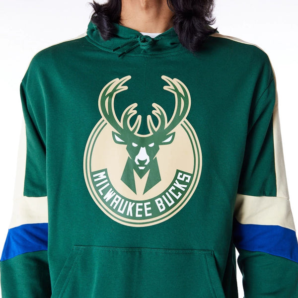 Milwaukee Bucks Colour Block Hoodie Green