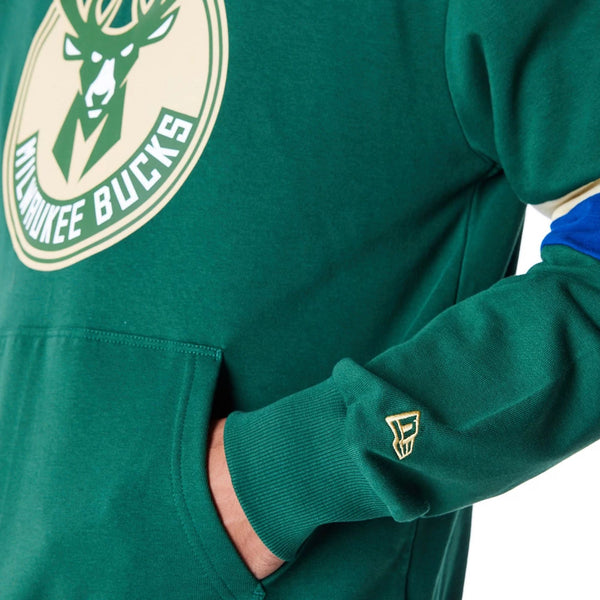 Milwaukee Bucks Colour Block Hoodie Green