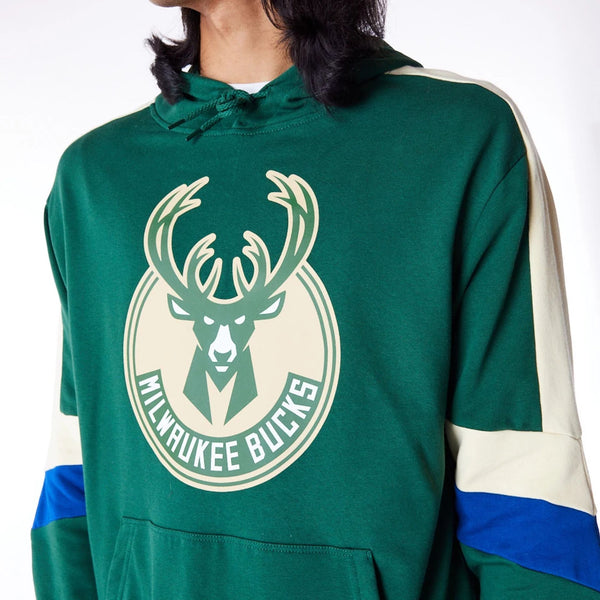 Milwaukee Bucks Colour Block Hoodie Green