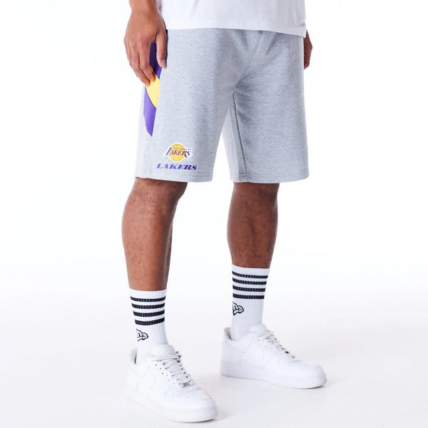 Los Angeles Lakers NBA Panel Shorts Grey