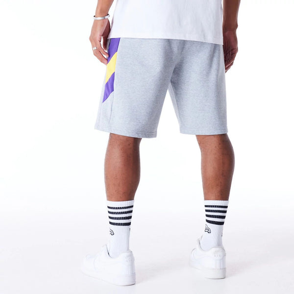 Los Angeles Lakers NBA Panel Shorts Grey