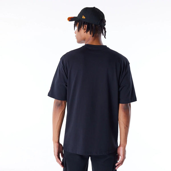 New Era Branded Flag Flame T-Shirt Black