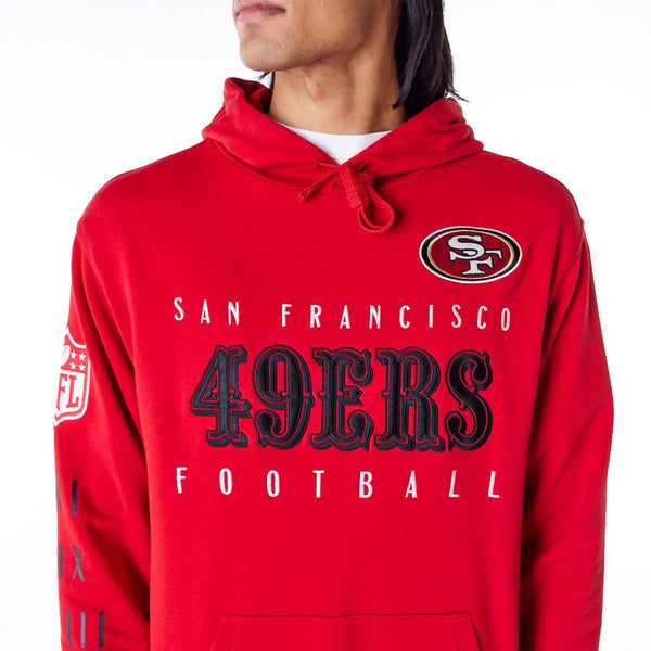 San Francisco 49ers NFL Patch Hoodie Red