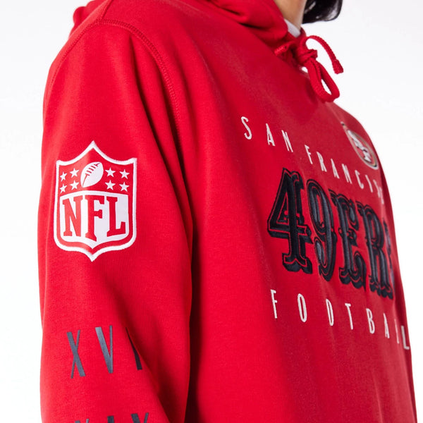 San Francisco 49ers NFL Patch Hoodie Red