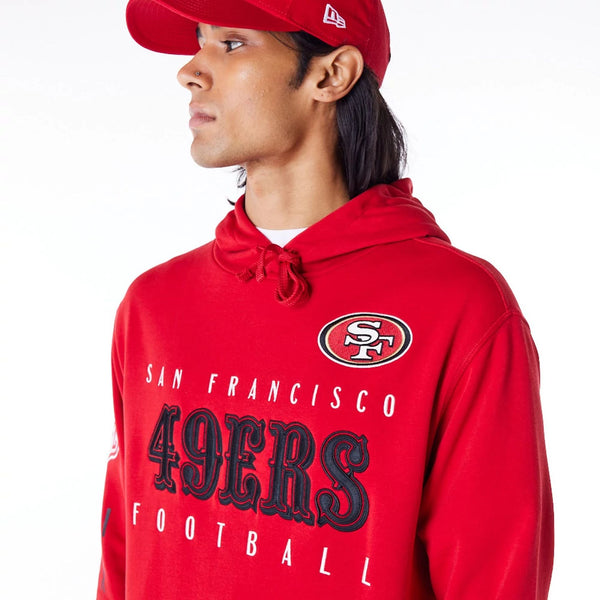 San Francisco 49ers NFL Patch Hoodie Red