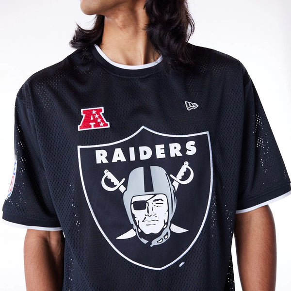 Las Vegas Raiders NFL Mesh T-Shirt Black