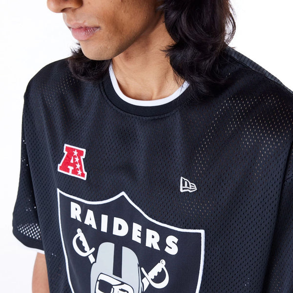 Las Vegas Raiders NFL Mesh T-Shirt Black