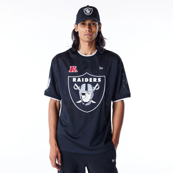 Las Vegas Raiders NFL Mesh T-Shirt Black