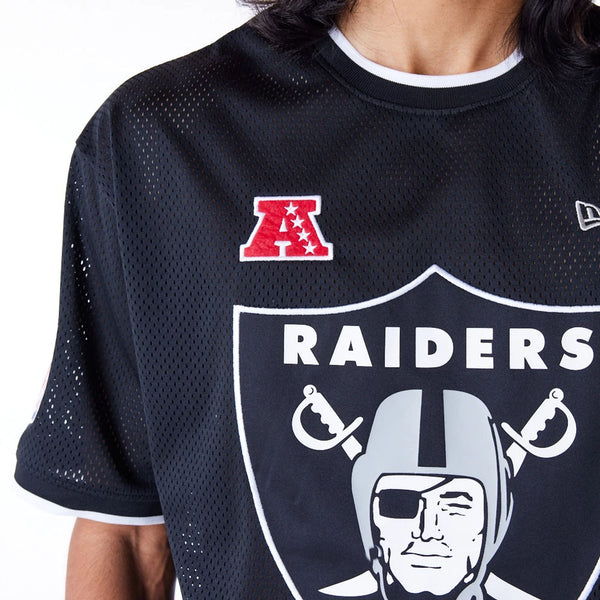 Las Vegas Raiders NFL Mesh T-Shirt Black