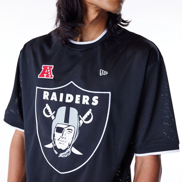 Las Vegas Raiders NFL Mesh T-Shirt Black