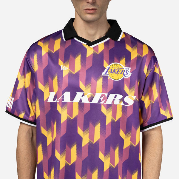 Los Angeles Lakers NBA Soccer T-Shirt Purple