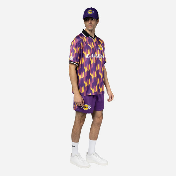 Los Angeles Lakers NBA Soccer T-Shirt Purple