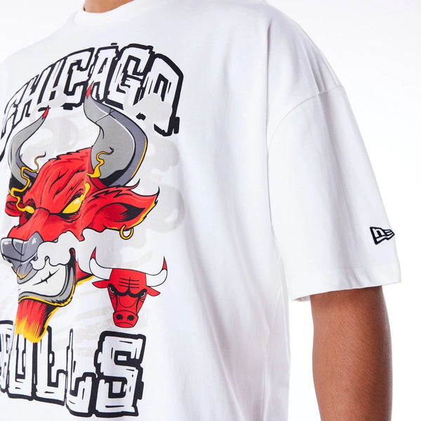 Chicago Bulls NBA Graphic T-Shirt White