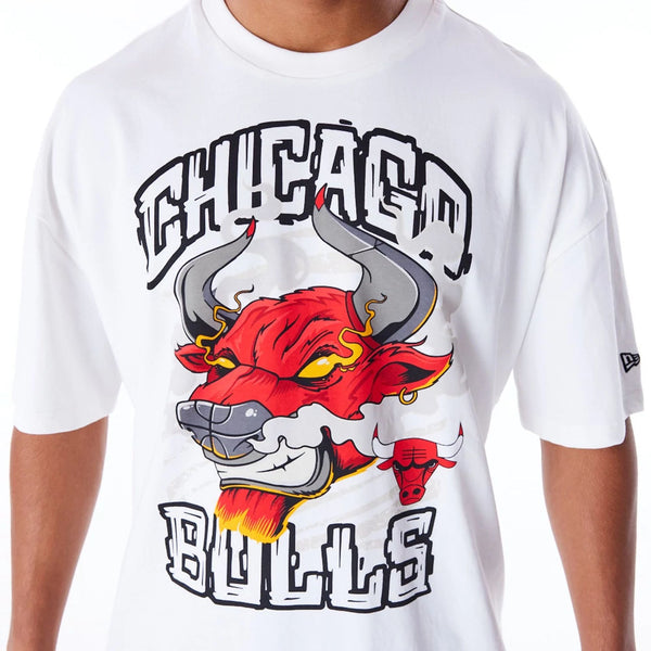 Chicago Bulls NBA Graphic T-Shirt White