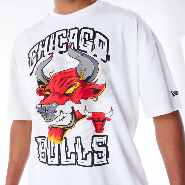 Chicago Bulls NBA Graphic T-Shirt White