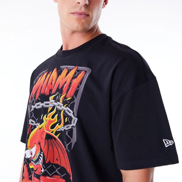 Miami Heat NBA Graphic T-Shirt Black