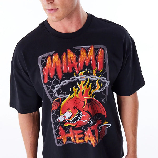 Miami Heat NBA Graphic T-Shirt Black