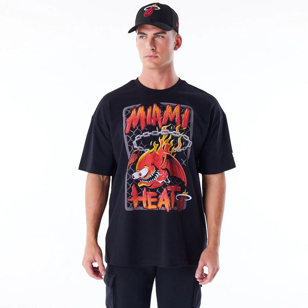 Miami Heat NBA Graphic T-Shirt Black