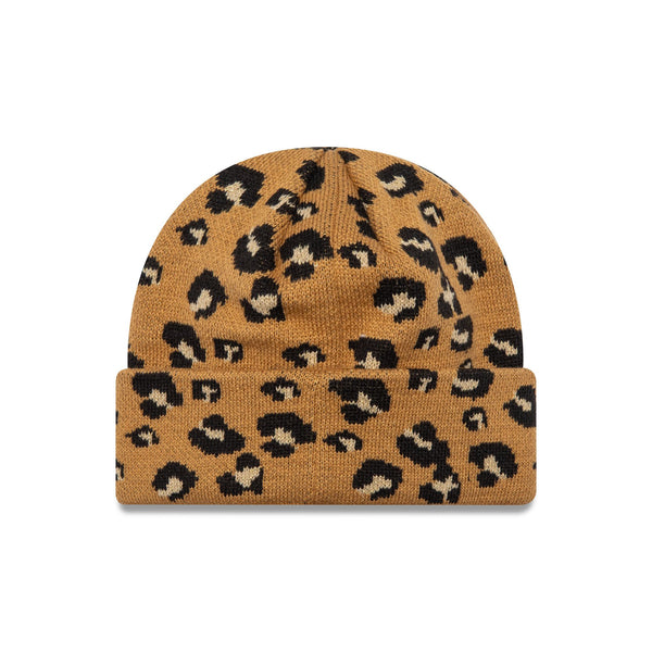 New Era Wide Leopard Beanie