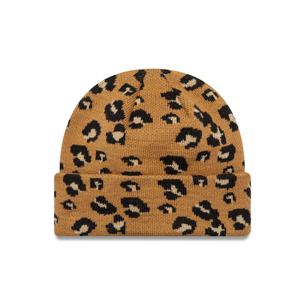 New Era Wide Leopard Beanie