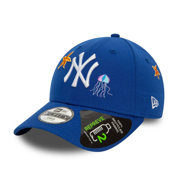 New York Yankees Blue Repreve Icon Kids 9FORTY Adjustable