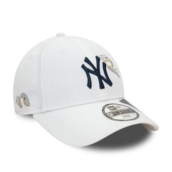 New York Yankees White Repreve Icon Kids 9FORTY Adjustable