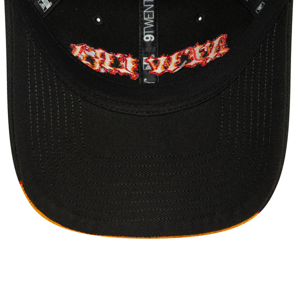 New Era Racing Black/Orange Flame 9TWENTY Cloth Strap