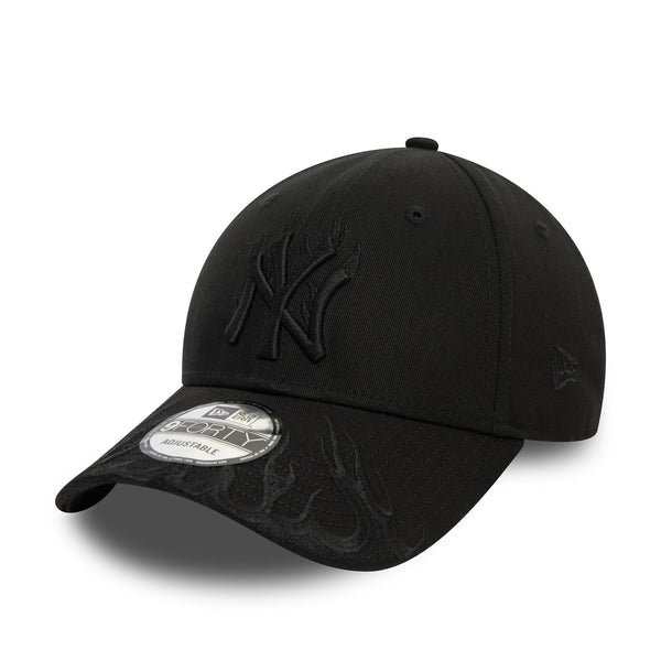 New York Yankees MLB Flame Black 9FORTY Adjustable