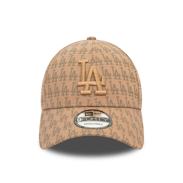 Los Angeles Dodgers Team Monogram Beige 9FORTY Adjustable