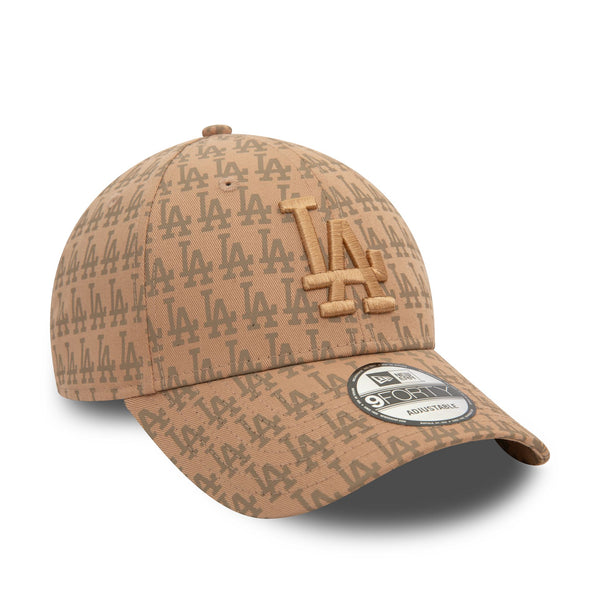 Los Angeles Dodgers Team Monogram Beige 9FORTY Adjustable