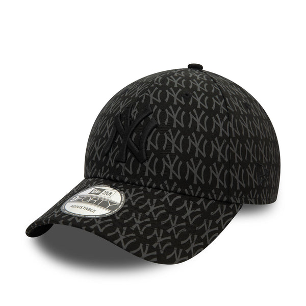 New York Yankees Team Monogram Black 9FORTY Adjustable