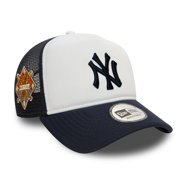 New York Yankees World Series Navy 9FORTY A-Frame Trucker