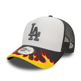 Los Angeles Dodgers MLB Flame Grey 9FORTY A-Frame Trucker