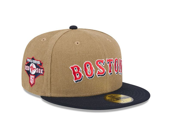 Boston Red Sox Canvas Tan 59FIFTY Fitted